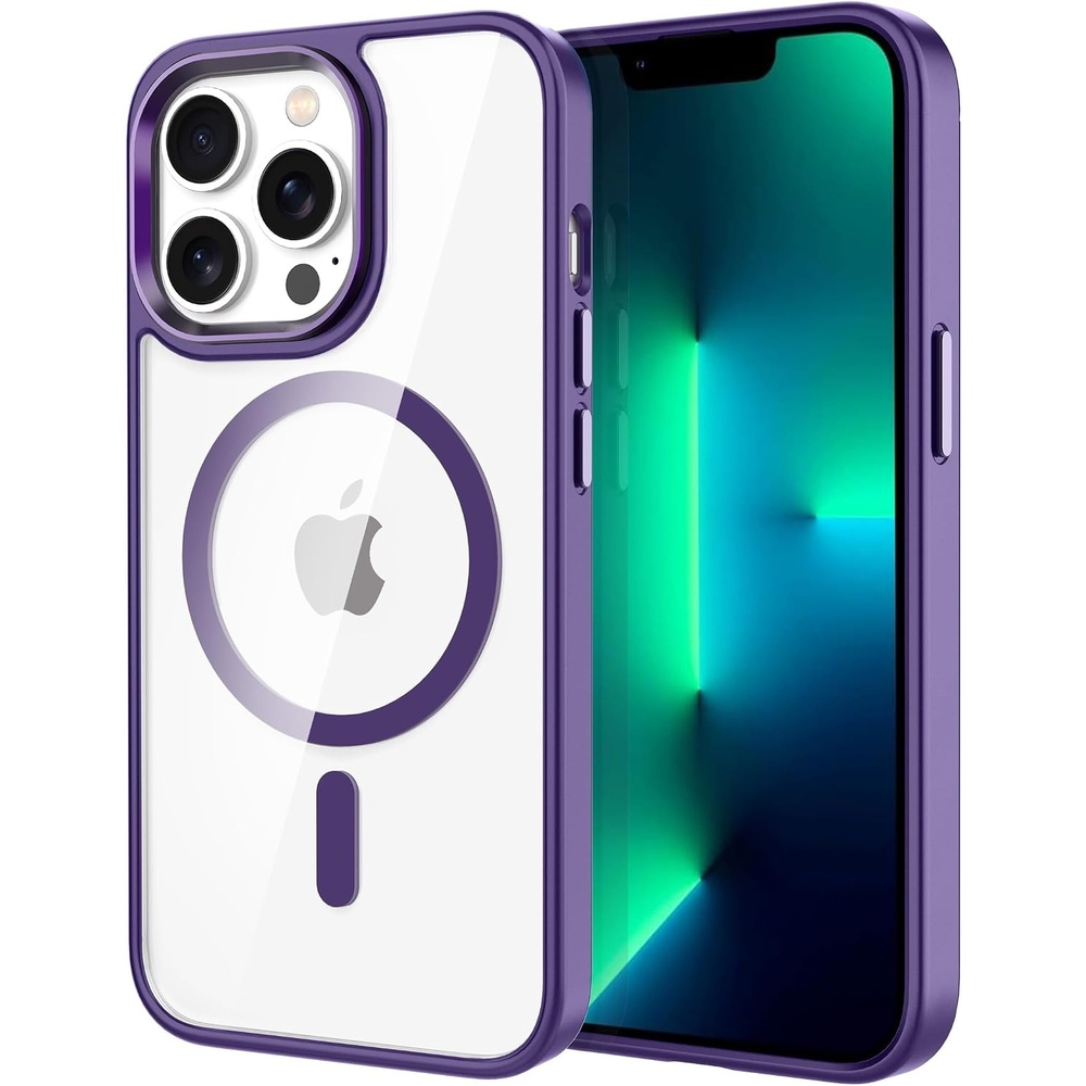 image:imageCACOE Magnetic Case for iPhone 15 61 inch ClearPurple