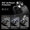 CACOE Camera Lens Protector for Samsung Galaxy Z Fold 8(Carbon Black)