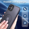 CACOE Magnetic Case for iPhone 15 6.1 inch, Clear(Dark Blue)