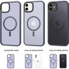 CACOE Magnetic Case for iPhone 15 6.1 inch, Clear(Dark Blue)