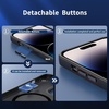 CACOE Magnetic Case for iPhone 15 6.1 inch, Clear(Dark Blue-1)