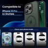 CACOE Magnetic Case for iPhone 15 6.1 inch, Clear(Dark Green-1)