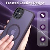 CACOE Magnetic Case for iPhone 15 6.1 inch, Clear(Dark Purple)