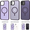 CACOE Magnetic Case for iPhone 15 6.1 inch, Clear(Dark Purple)