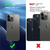 CACOE Magnetic Case for iPhone 15 6.1 inch, Clear(Light Blue)