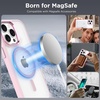 CACOE Magnetic Case for iPhone 15 6.1 inch, Clear(Light Pink)