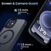 CACOE Magnetic Case for iPhone 15 6.1 inch, Clear(Matte Black)