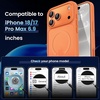 CACOE Magnetic Case for iPhone 15 6.1 inch, Clear(Orange)