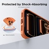 CACOE Magnetic Case for iPhone 15 6.1 inch, Clear(Orange)