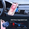 CACOE Magnetic Case for iPhone 15 6.1 inch, Clear(Pink)