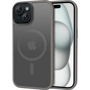 CACOE Magnetic Case for iPhone 15 6.1 inch, Clear(Light Gray)