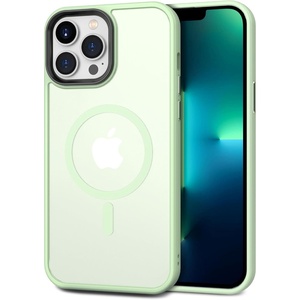 CACOE Magnetic Case for iPhone 15 6.1 inch, Clear(Light Green)