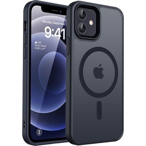 CACOE Magnetic Case for iPhone 15 6.1 inch, Clear(Matte Black)