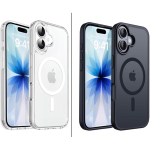 CACOE Magnetic Case for iPhone 17 6.3 inch-Compatible with MagSafe & Magnetic Car Phone Mount,Not Yellowing Anti-Scratch(2 Pack)