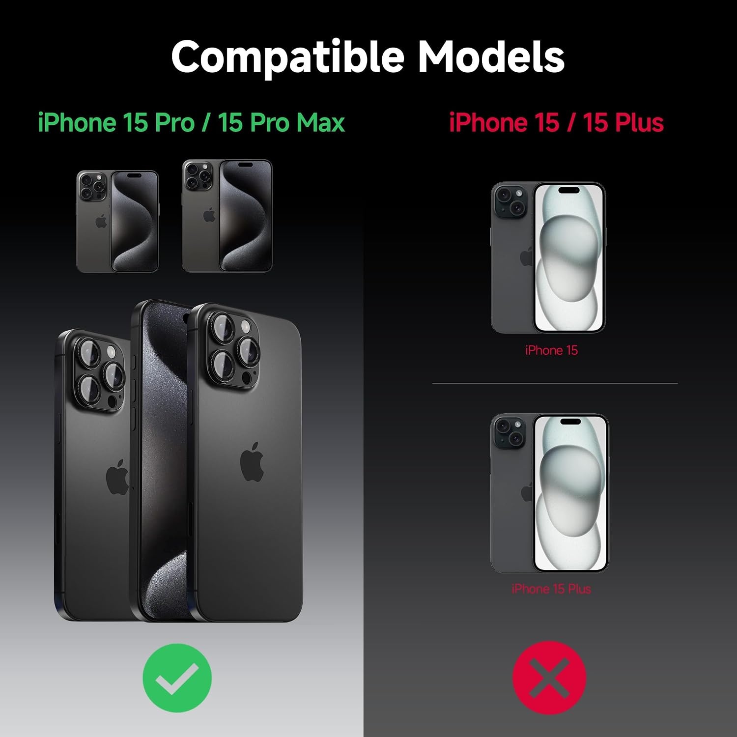 image:imageCACOE Metal Camera Lens Protector for iPhone 17 Pro MaxCarbon Black