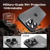 CACOE Metal Camera Lens Protector for iPhone 17 Pro Max(Carbon Black)