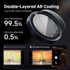 CACOE Metal Camera Lens Protector for iPhone 17 Pro Max(Dark Blue)