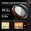 CACOE Metal Camera Lens Protector for iPhone 17 Pro Max(Orange)