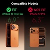 CACOE Metal Camera Lens Protector for iPhone 17 Pro Max(Orange)