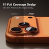 CACOE Metal Camera Lens Protector for iPhone 17 Pro Max(Orange)