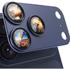 CACOE Metal Camera Lens Protector for iPhone 17 Pro Max(Dark Blue)