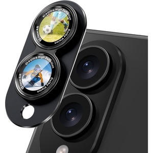 CACOE Metal Camera Lens Protector for iPhone 17 Pro Max(Black)