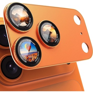 CACOE Metal Camera Lens Protector for iPhone 17 Pro Max(Orange)