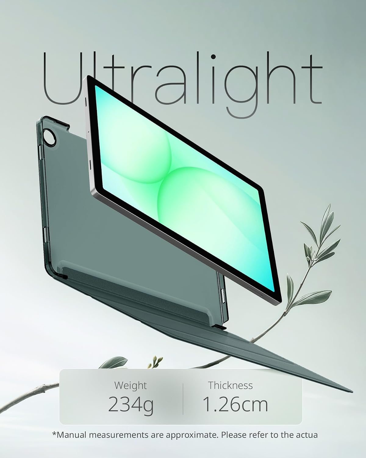 image:imageCACOE Case for Samsung Galaxy Tab A11 A9 Plus 11 with Screen ProtectorDark Green
