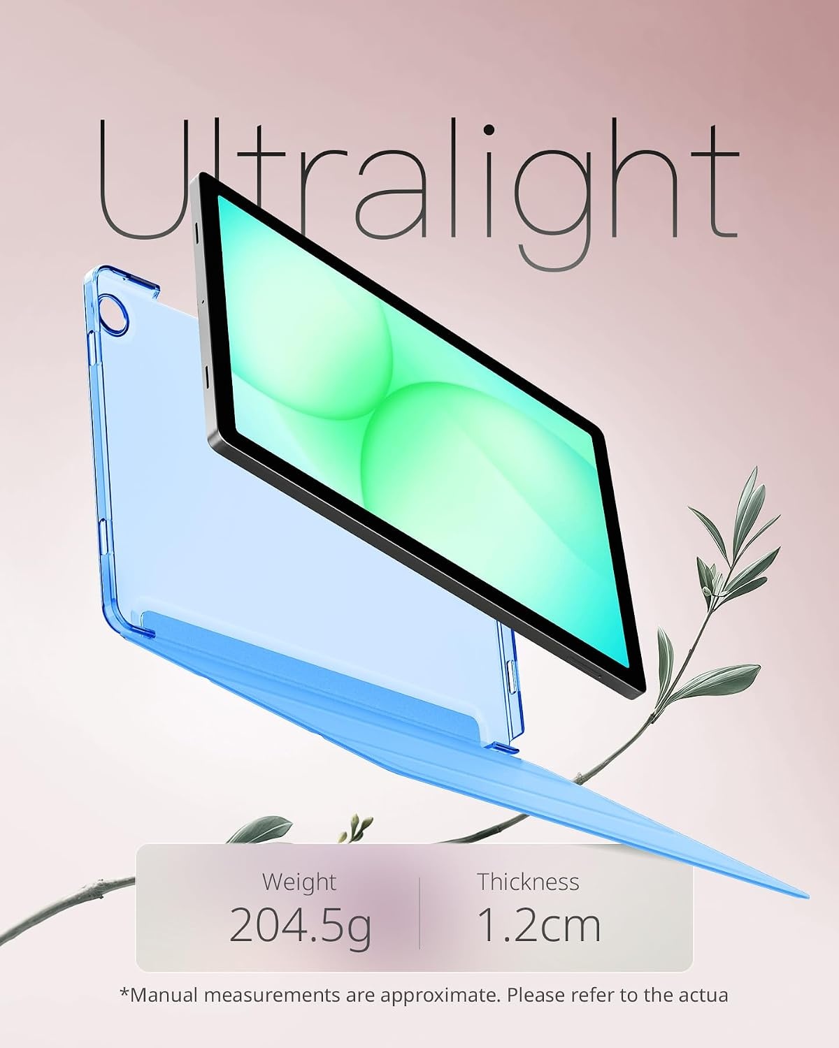 image:imageCACOE Case for Samsung Galaxy Tab A11 A9 Plus 11 with Screen ProtectorLight Blue