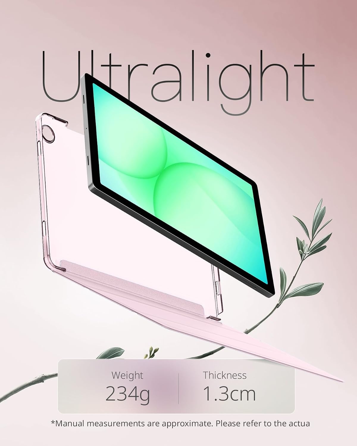 image:imageCACOE Case for Samsung Galaxy Tab A11 A9 Plus 11 with Screen ProtectorPink