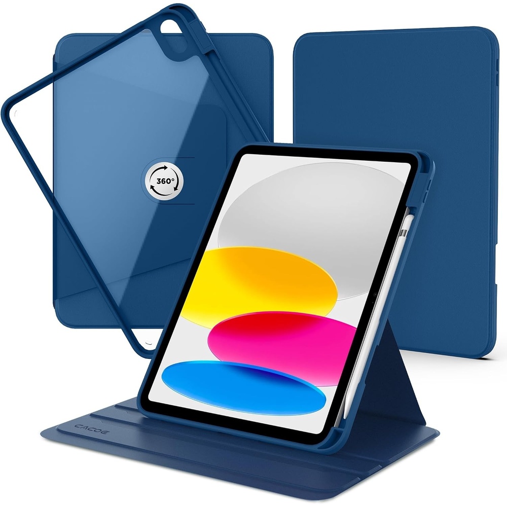 image:imageCACOE 360 Case for iPad A1610th Generation  Pencil HolderPeacock BlueMint Green