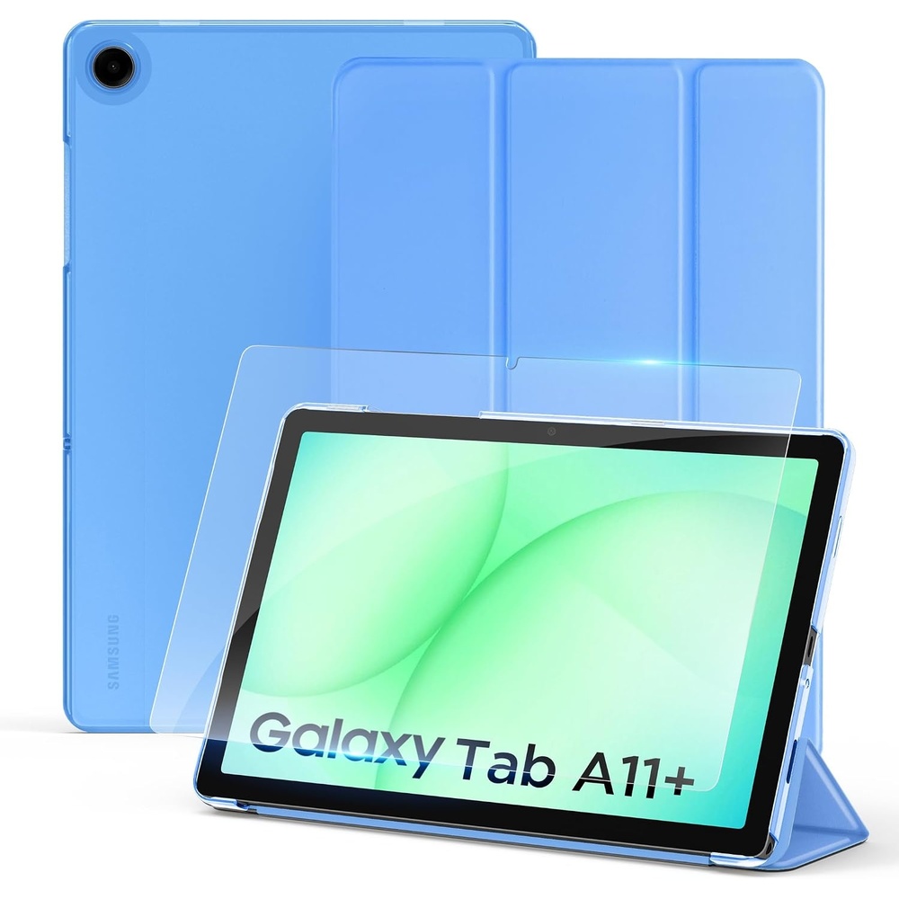 image:imageCACOE Case for Samsung Galaxy Tab A11 A9 Plus 11 with Screen ProtectorLight Blue