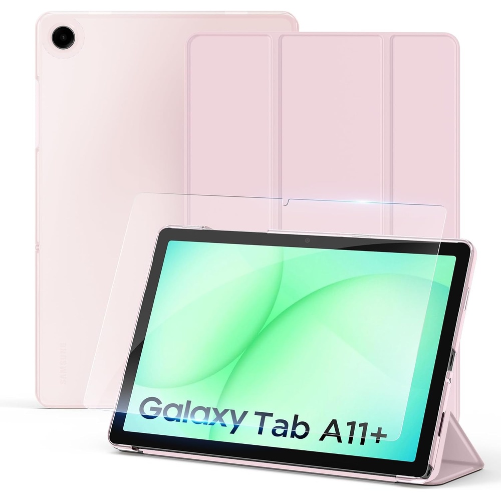 image:imageCACOE Case for Samsung Galaxy Tab A11 A9 Plus 11 with Screen ProtectorPink
