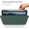 CACOE 360 Case for iPad A16/10th Generation + Pencil Holder,Peacock Blue(Dark Green)