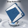 CACOE 360 Case for iPad A16/10th Generation + Pencil Holder,Peacock Blue(Mint Green)
