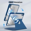 CACOE 360 Case for iPad A16/10th Generation + Pencil Holder,Peacock Blue(Mint Green)