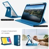 CACOE 360 Case for iPad A16/10th Generation + Pencil Holder,Peacock Blue(Peacock Blue)