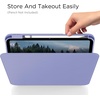 CACOE 360 Case for iPad A16/10th Generation + Pencil Holder,Peacock Blue(Wisteria Purple)