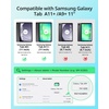 CACOE Case for Samsung Galaxy Tab A11+/ A9+ Plus 11″ with Screen Protector(Mint Blue)