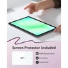 CACOE Case for Samsung Galaxy Tab A11+/ A9+ Plus 11″ with Screen Protector(Purple)