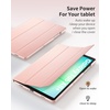 CACOE Case for Samsung Galaxy Tab A11+/ A9+ Plus 11″ with Screen Protector(Rose Gold)