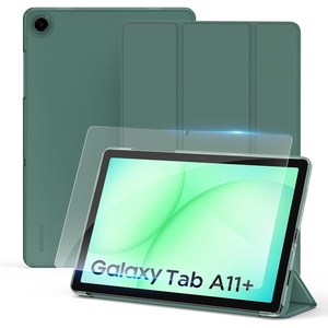 CACOE Case for Samsung Galaxy Tab A11+/ A9+ Plus 11″ with Screen Protector(Midnight Green)