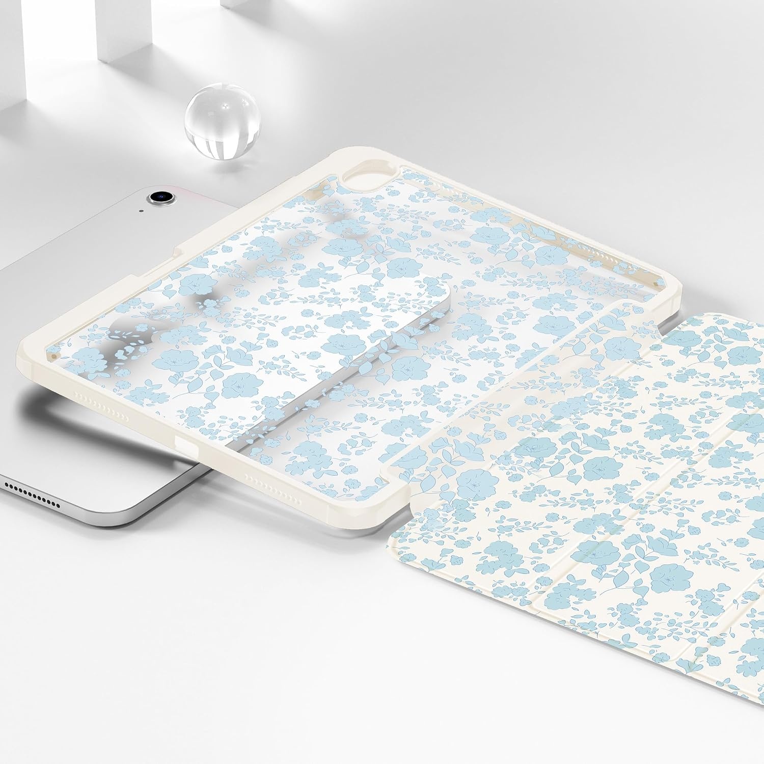 image:imageCACOE Cute Case for iPad A16 11th GeniPad 10th Gen Blue BowsBlue Floral