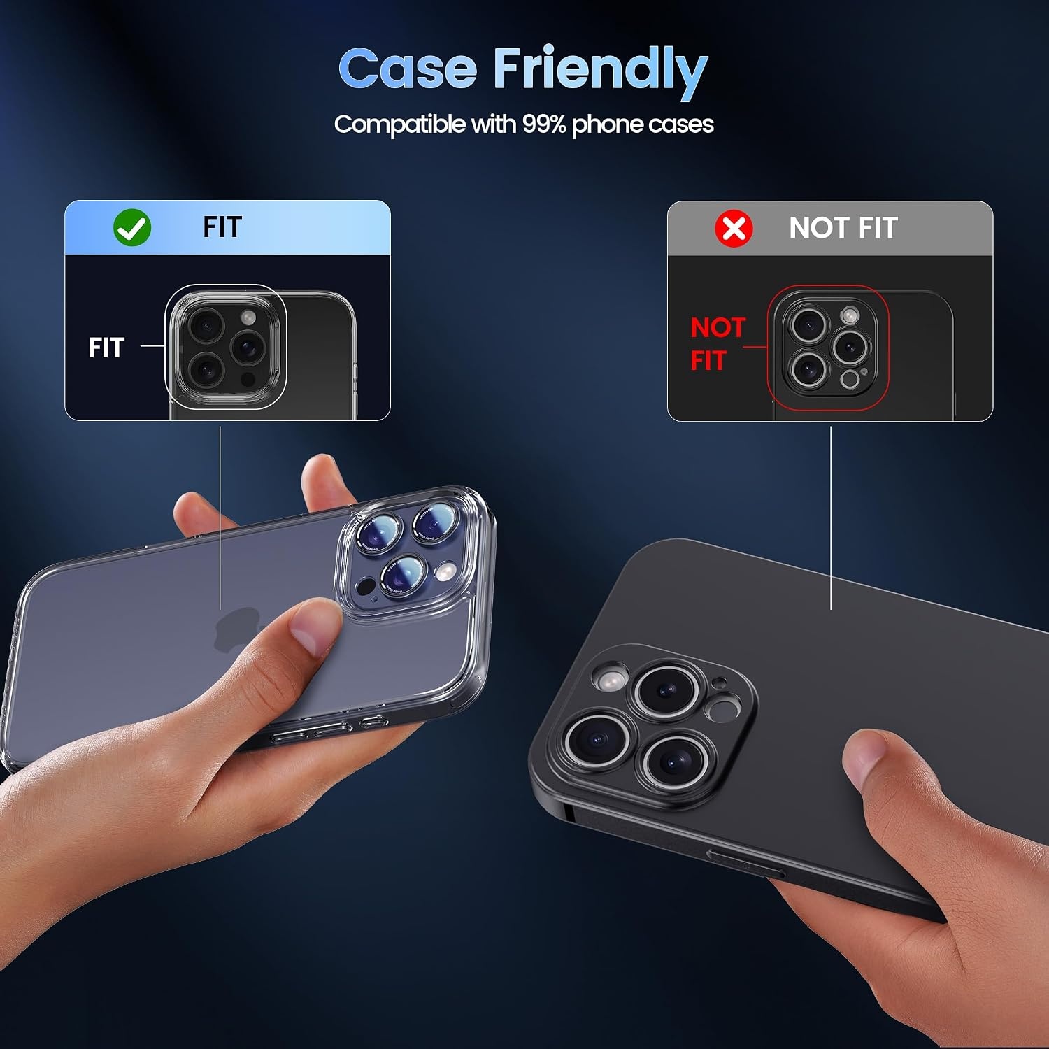 image:imageCACOE Metal Camera Lens Protector Cover for iPhone 18 Pro MaxBlue