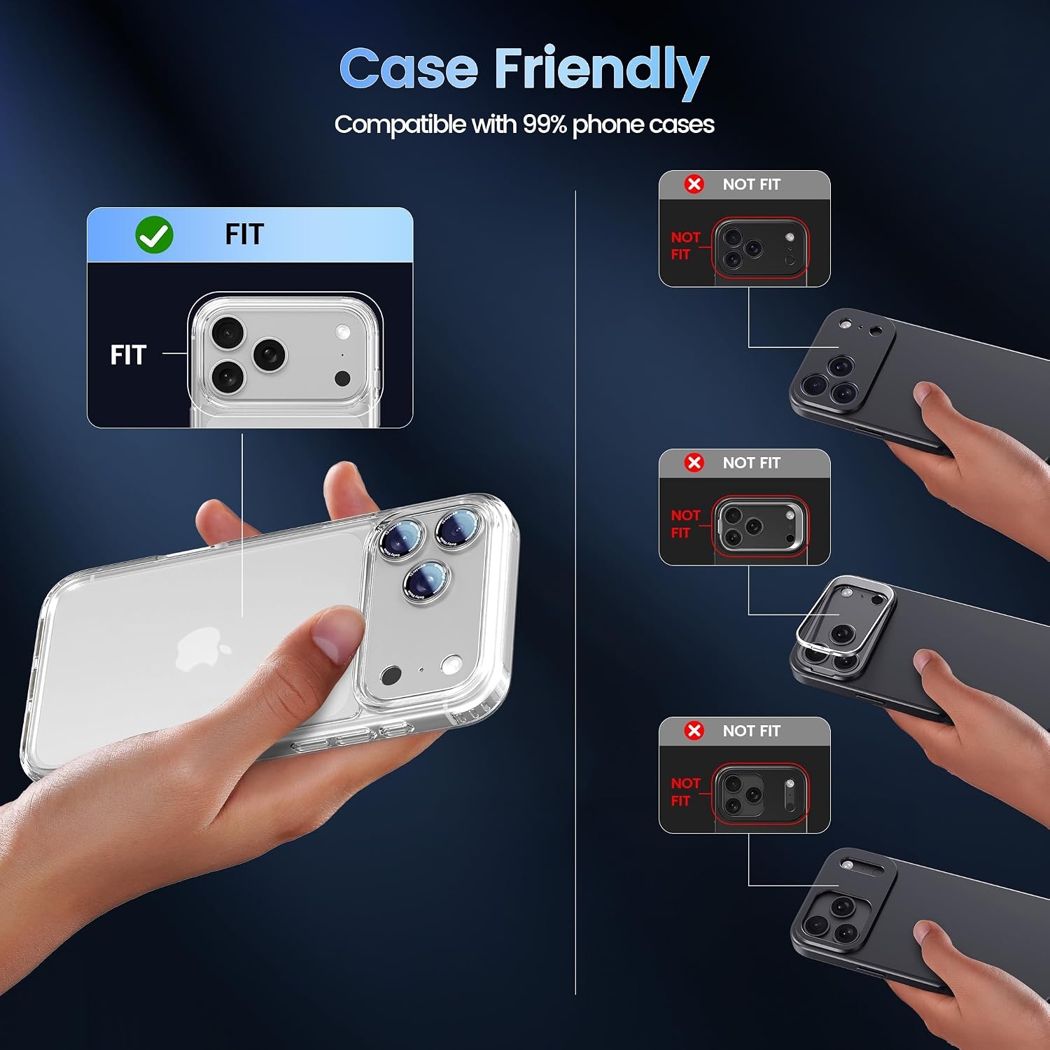 image:imageCACOE Metal Camera Lens Protector Cover for iPhone 18 Pro MaxSilver