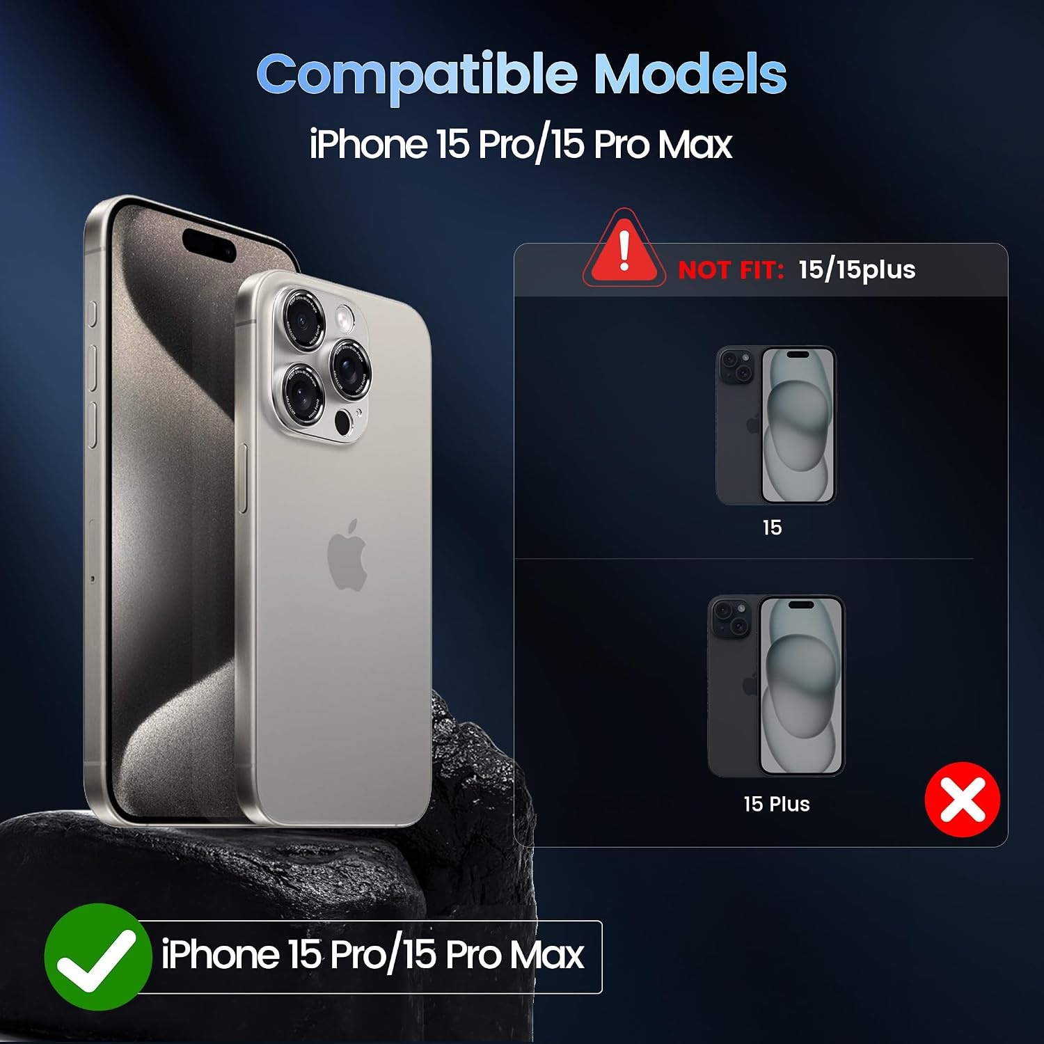 image:imageCACOE Metal Camera Lens Protector Cover for iPhone 18 Pro MaxTitanium