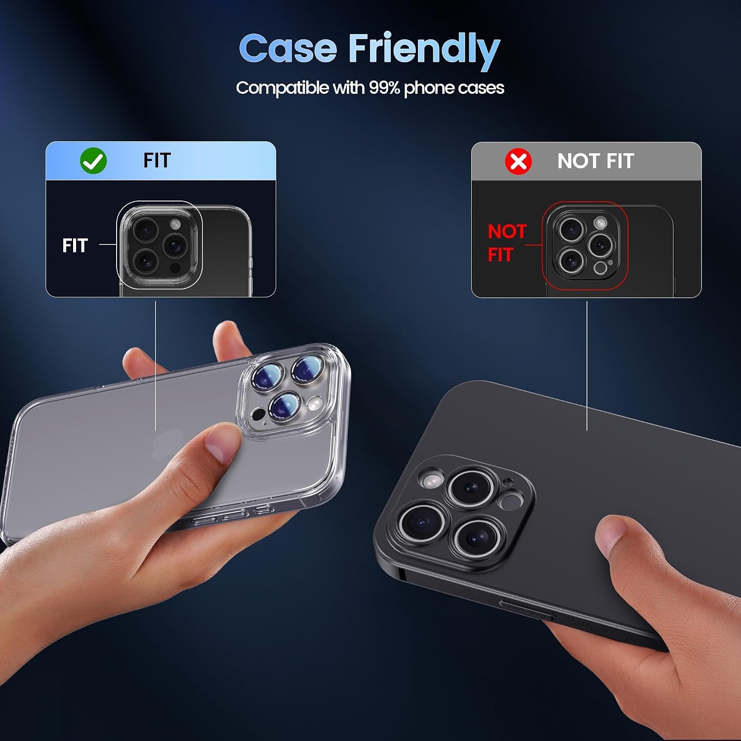 image:imageCACOE Metal Camera Lens Protector Cover for iPhone 18 Pro MaxTitanium