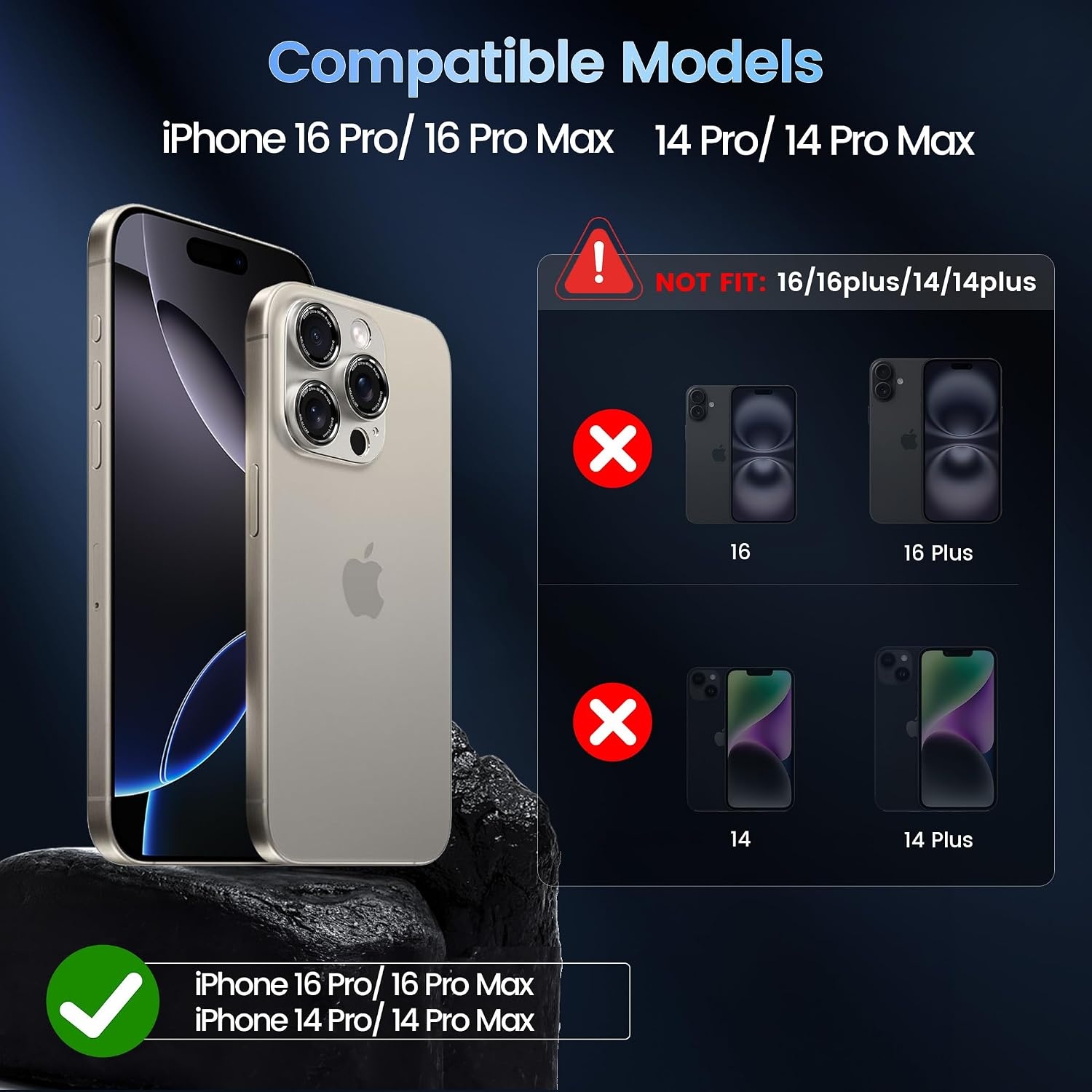 image:imageCACOE Metal Camera Lens Protector Cover for iPhone 18 Pro MaxTitanium