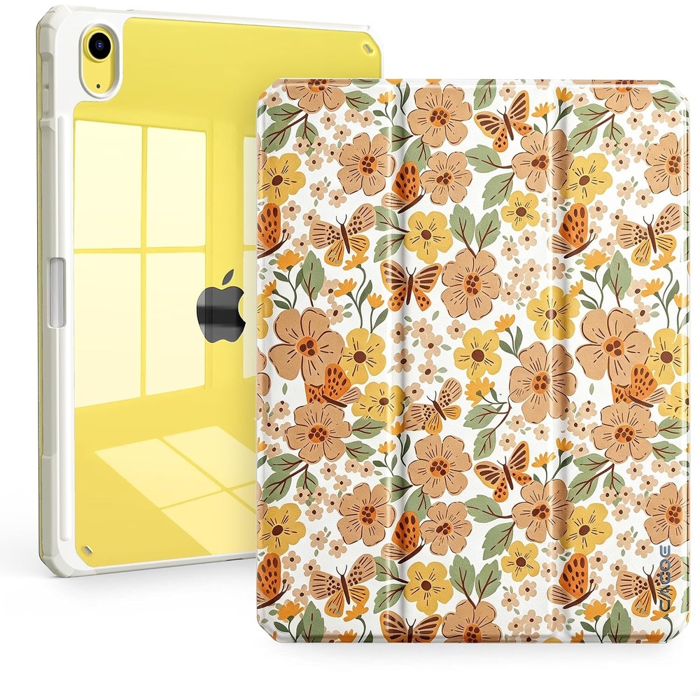 image:imageCACOE Cute Case for iPad A16 11th GeniPad 10th Gen Blue BowsButterfly Floral