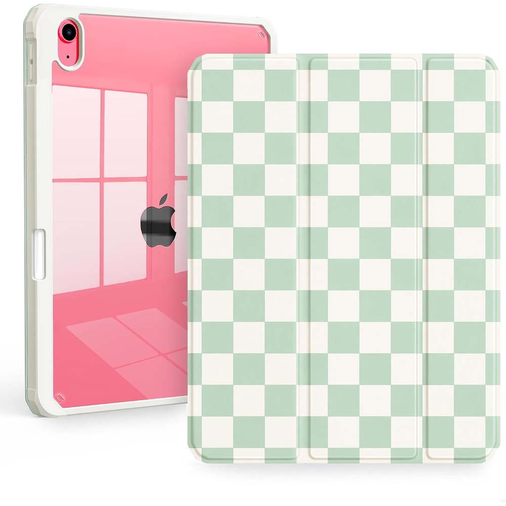 image:imageCACOE Cute Case for iPad A16 11th GeniPad 10th Gen Blue BowsGreen Gingham